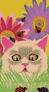 Too Many Ladybugs - Vivid Pink