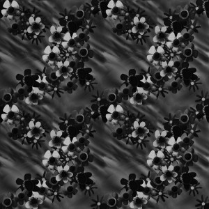 Black Blossoms Pattern