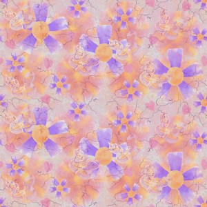 Pastel Flower Clown Pattern